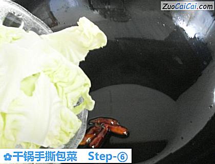 干锅手撕包菜做法第六步骤