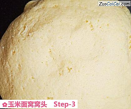 玉米面窝窝头做法第三步骤