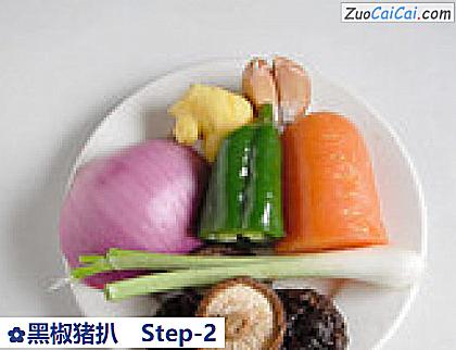 黑椒猪扒做法第二步骤