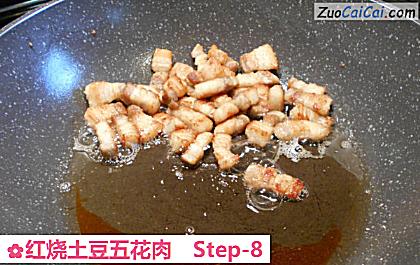 红烧土豆五花肉做法第八步骤