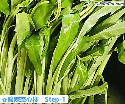酸辣空心梗做法第一步骤