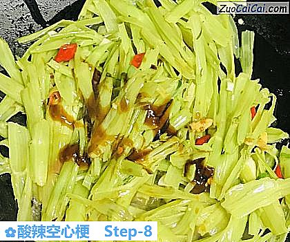 酸辣空心梗做法第八步骤