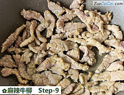 麻辣牛柳做法第九步骤