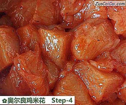奥尔良鸡米花做法第四步骤