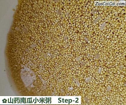 山药南瓜小米粥做法第二步骤