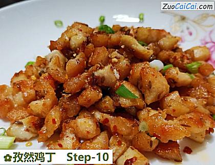 孜然鸡丁做法第十步骤