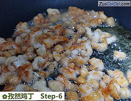 孜然鸡丁做法第六步骤