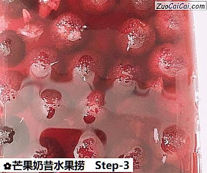 芒果奶昔水果捞做法第三步骤