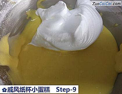 戚风纸杯小蛋糕做法第九步骤