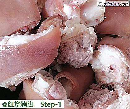 红烧猪脚做法第一步骤