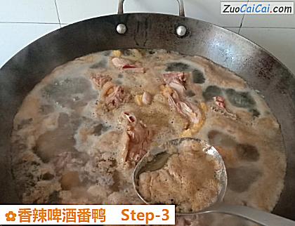 香辣啤酒番鸭做法第三步骤