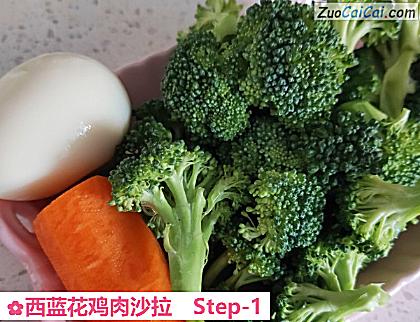 西蓝花鸡肉沙拉做法第一步骤