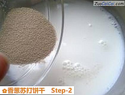 香葱苏打饼干做法第二步骤