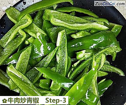 牛肉炒青椒做法第三步骤