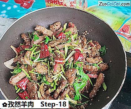 孜然羊肉做法第十八步骤
