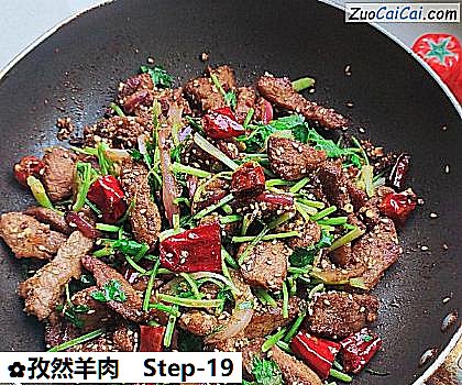孜然羊肉做法第十九步骤