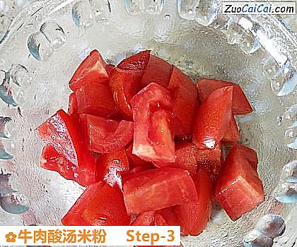 牛肉酸汤米粉做法第三步骤