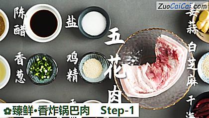臻鲜·香炸锅巴肉做法第一步骤