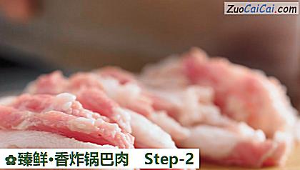 臻鲜·香炸锅巴肉做法第二步骤