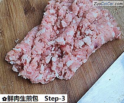 鲜肉生煎包做法第三步骤