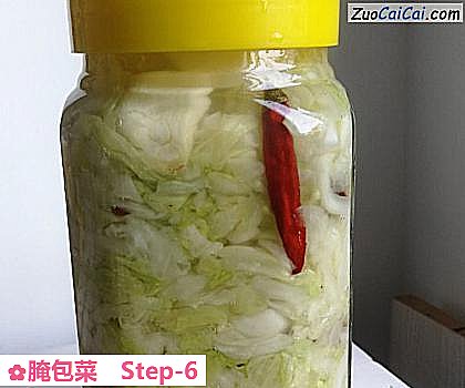 腌包菜做法第六步骤