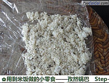 用剩米饭做的小零食做法第三步骤