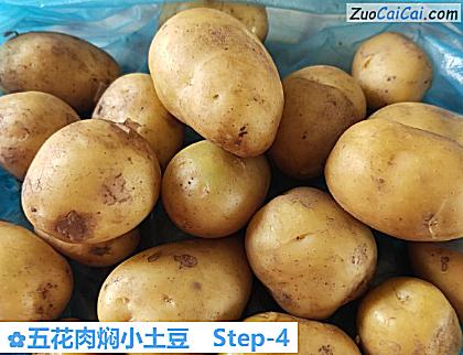 五花肉焖小土豆做法第四步骤