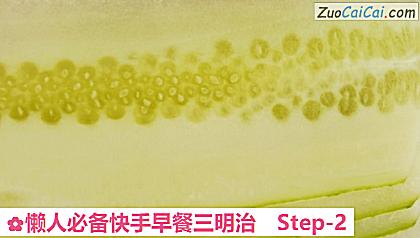懒人必备快手早餐三明治做法第二步骤