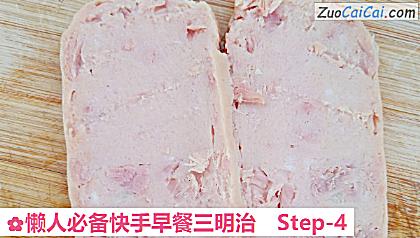 懒人必备快手早餐三明治做法第四步骤