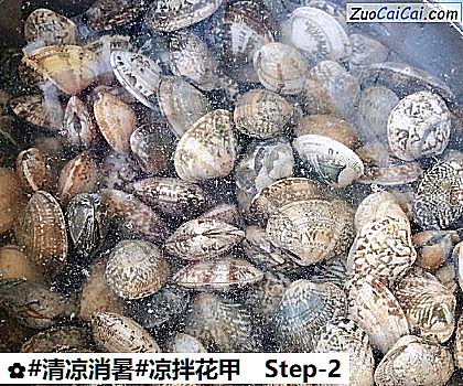凉拌花甲做法第二步骤
