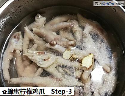 蜂蜜柠檬鸡爪做法第三步骤