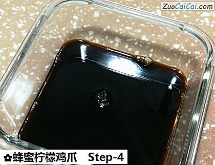 蜂蜜柠檬鸡爪做法第四步骤