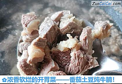 番茄土豆炖牛腩做法第二步骤