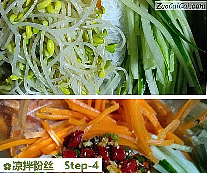 凉拌粉丝做法第四步骤
