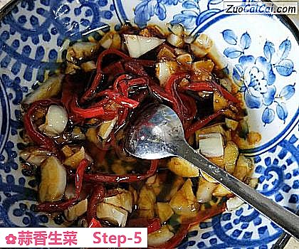 蒜香生菜做法第五步骤