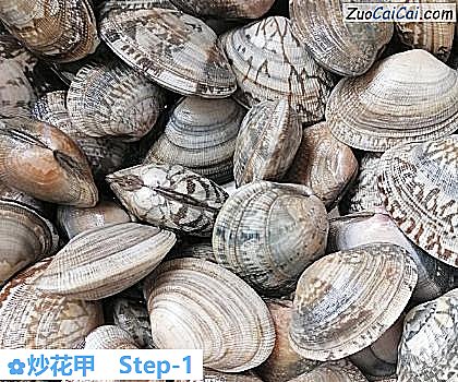 炒花甲做法第一步骤