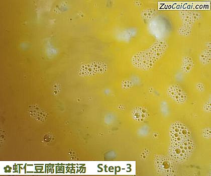 虾仁豆腐菌菇汤做法第三步骤