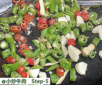 小炒牛肉的做法步骤图(五) 小炒牛肉的做法步骤图(五)