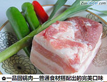 一品回锅肉—普通食材搭配出的完美口味做法第一步骤