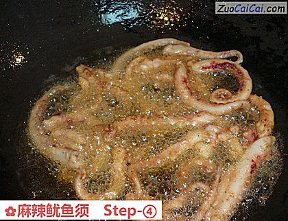 麻辣鱿鱼须做法第四步骤