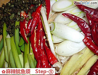 麻辣鱿鱼须做法第五步骤