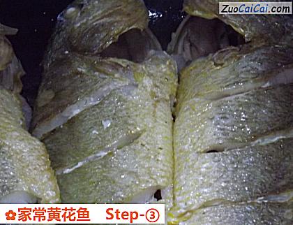 家常黄花鱼做法第三步骤