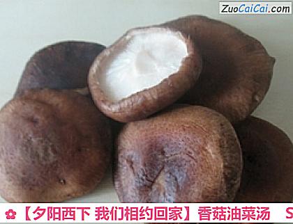 香菇油菜汤做法第一步骤