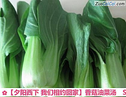 香菇油菜汤做法第二步骤
