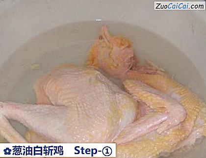 葱油白斩鸡做法第一步骤