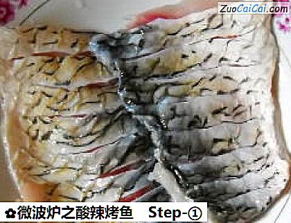 微波炉之酸辣烤鱼做法第一步骤