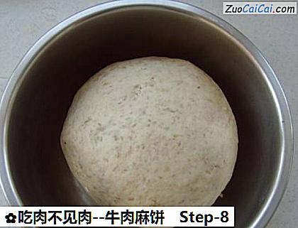 牛肉麻饼做法第八步骤