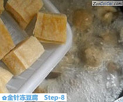 金针冻豆腐做法第八步骤