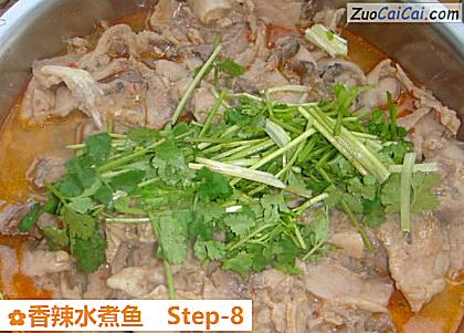 香辣水煮鱼做法第八步骤
