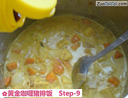 黄金咖喱猪排饭做法第九步骤
